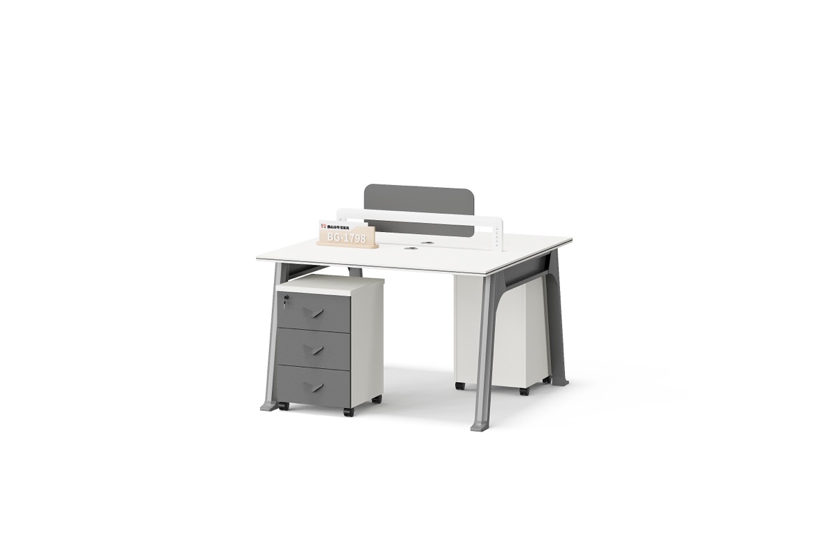 2-Person Workstation White — detail fitur 2