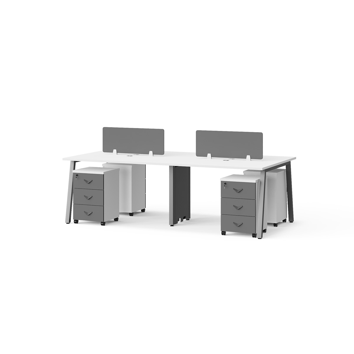 Workstation Kantor 2 Orang Putih — BG-2445W24