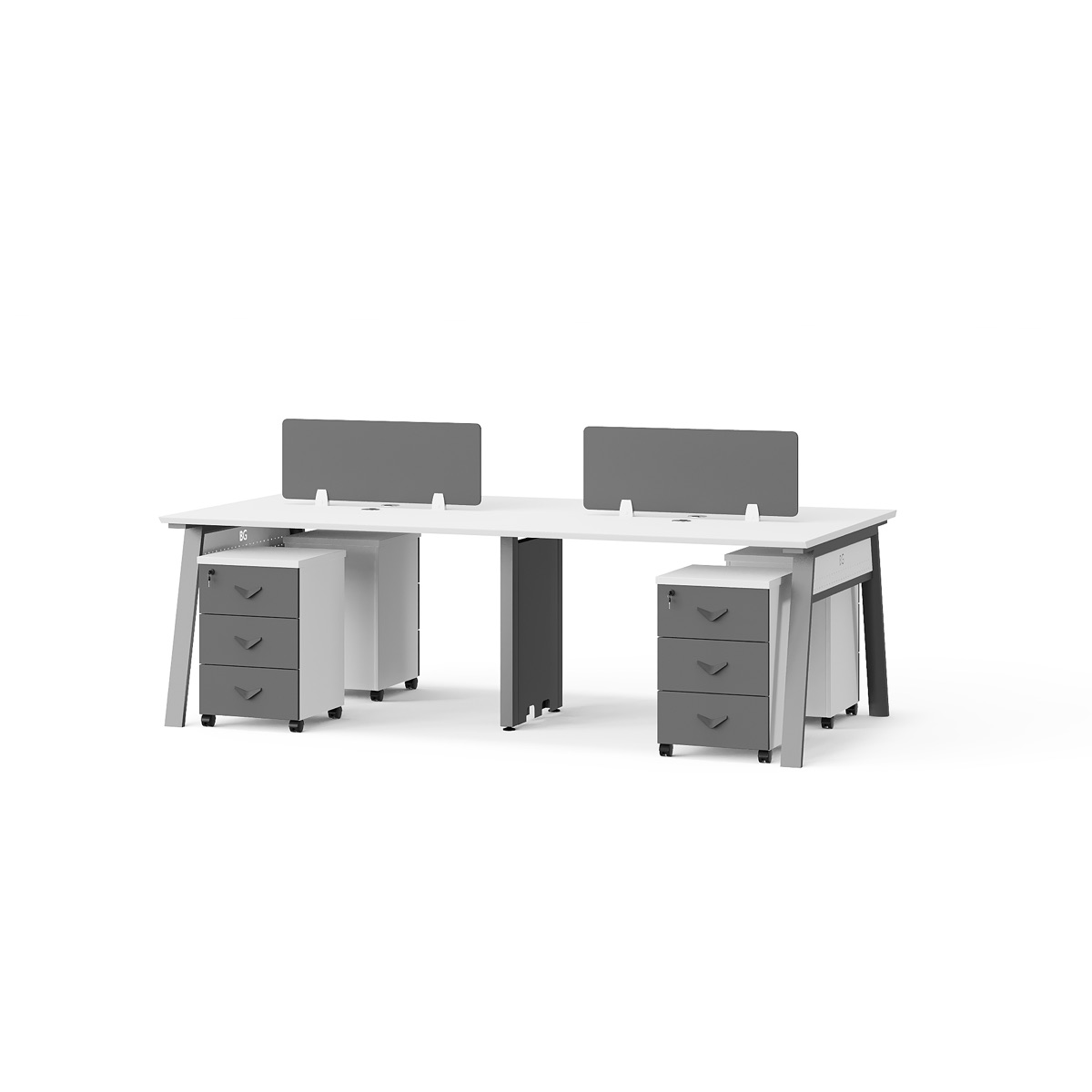 Workstation Kantor 4 Orang — detail fitur 1