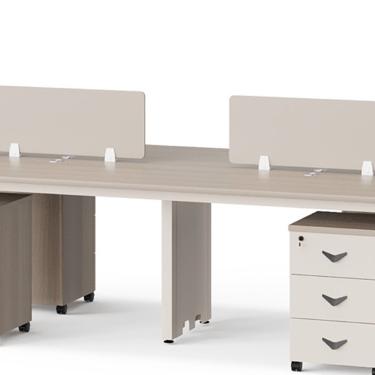 Workstation Kantor Beige — detail fitur 2
