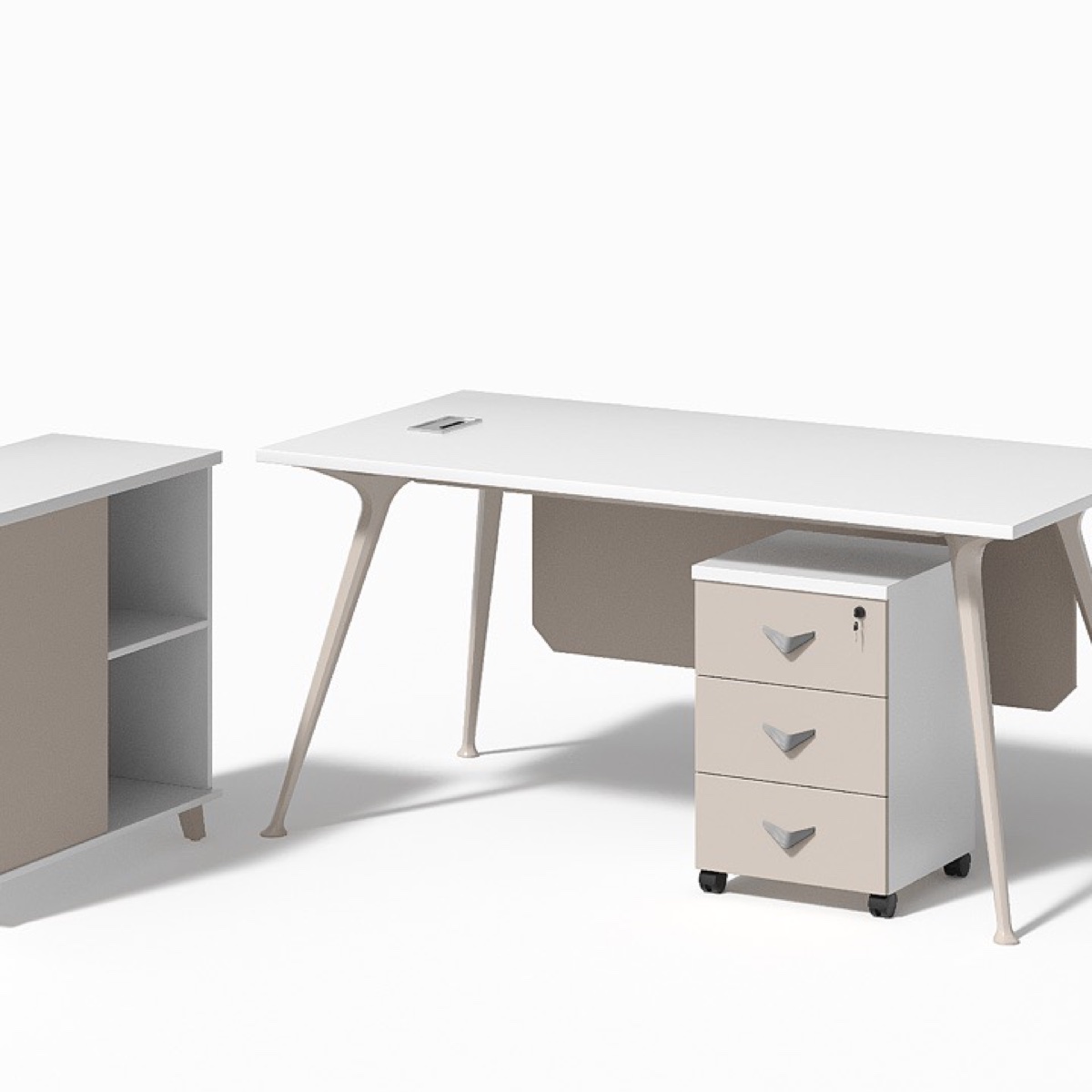 Meja Eksekutif dengan Kabinet Laci — detail fitur 1