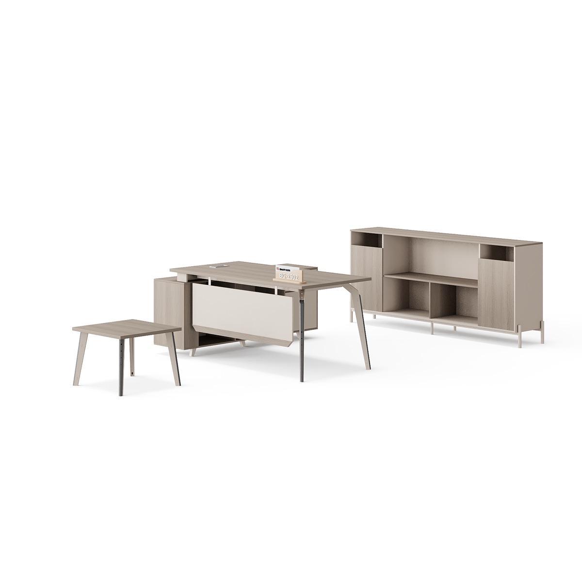 Meja Direktur L-Shape — detail fitur 1