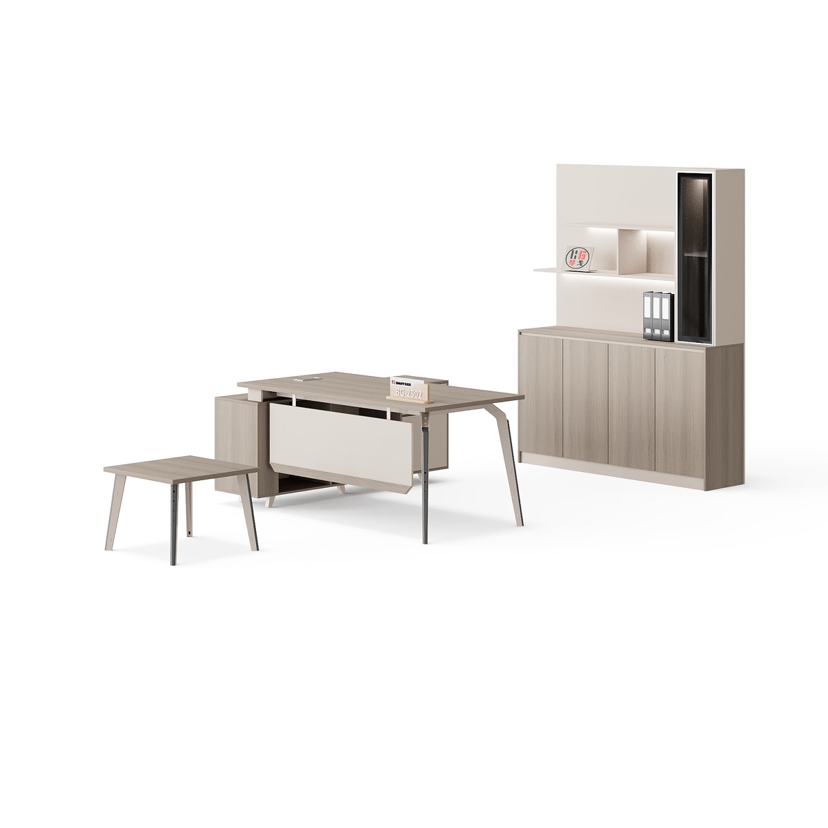 Meja Direktur L-Shape — detail fitur 2