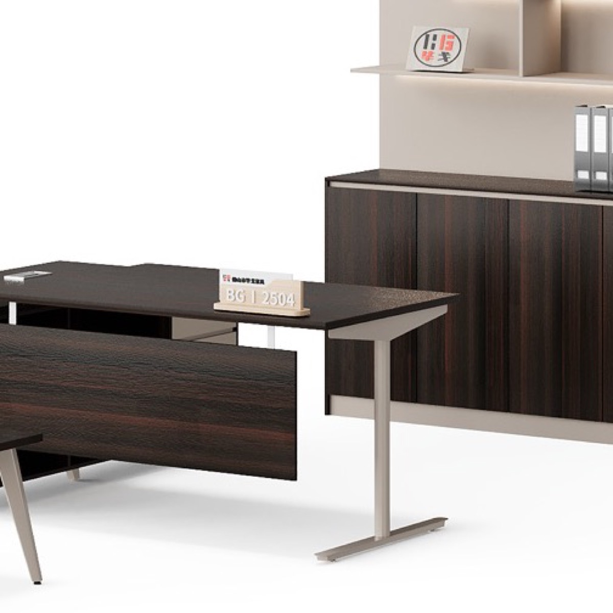 Meja Resepsionis dengan Niche Display — detail fitur 2