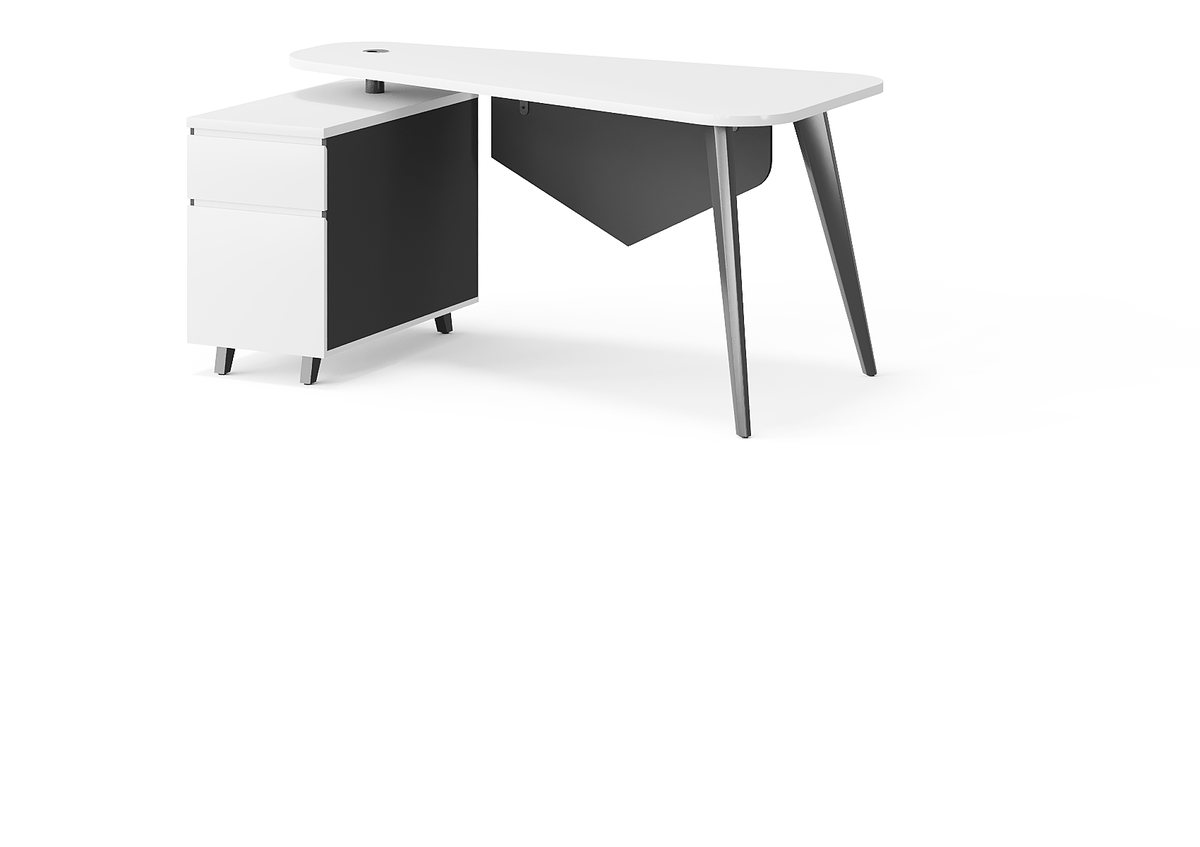 Meja Staf dengan Pedestal Mobile — detail fitur 1