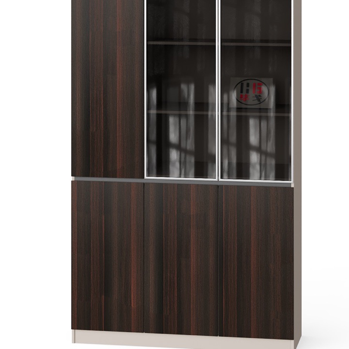 Kabinet Arsip Tinggi Pintu Kaca — detail fitur 1