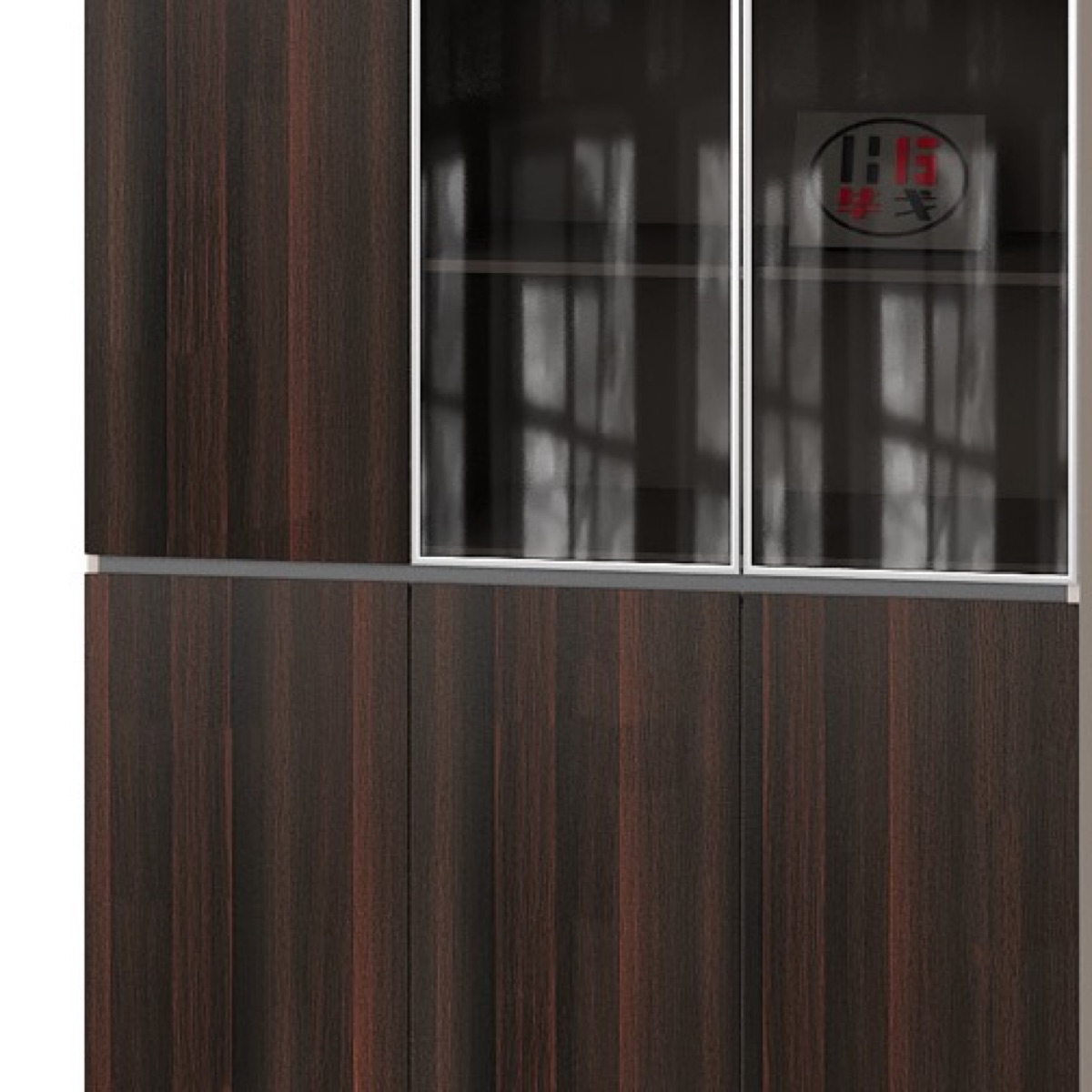 Kabinet Arsip Tinggi Pintu Kaca — detail fitur 2