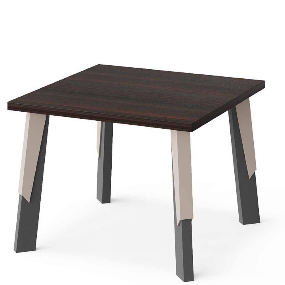 Meja Kopi Kantor Kaki Metal Geometris — detail fitur 1