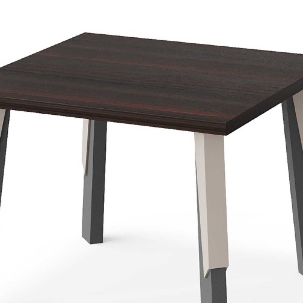 Meja Kopi Kantor Kaki Metal Geometris — detail fitur 2