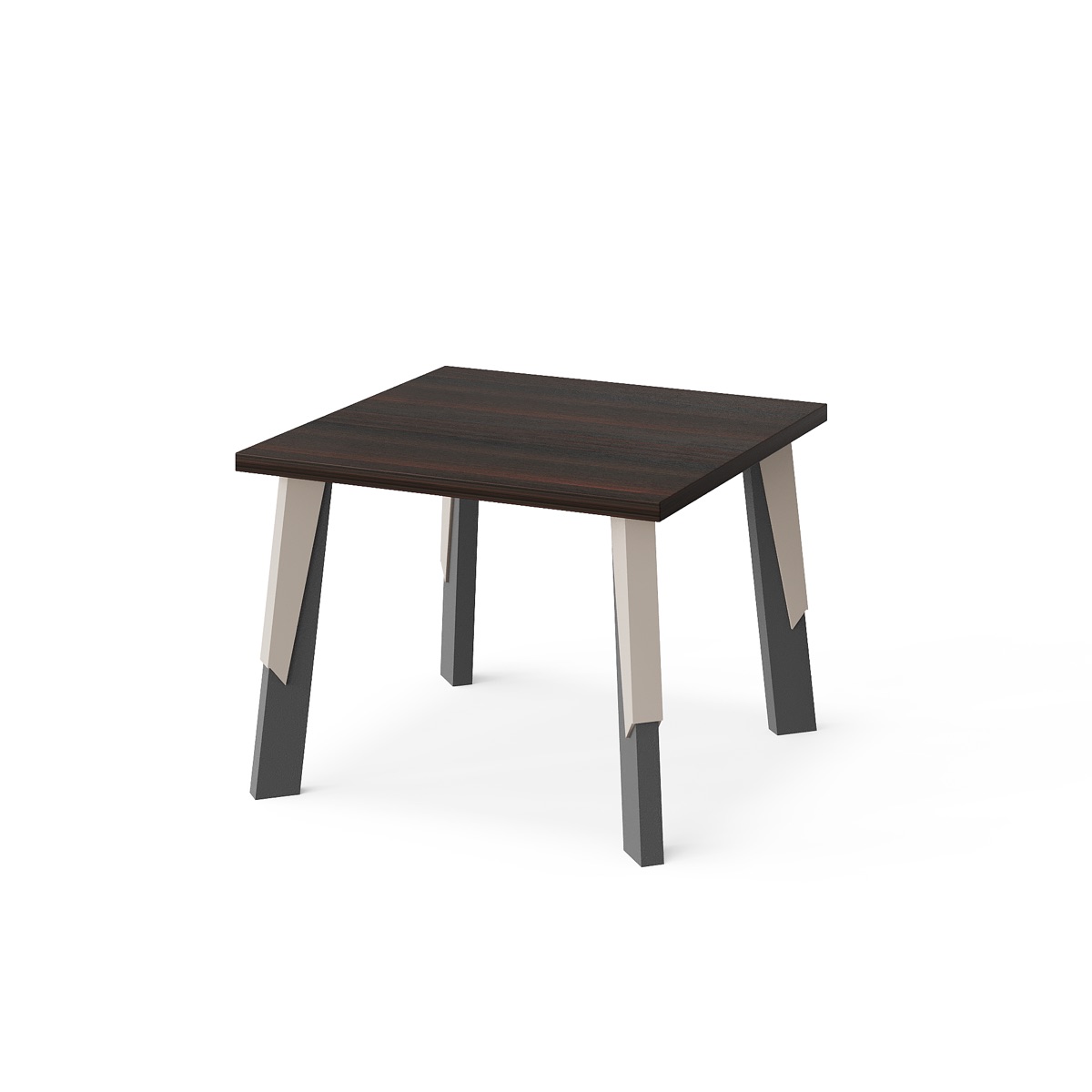 Meja Kopi Kantor Kaki Metal Geometris — BG-2508T
