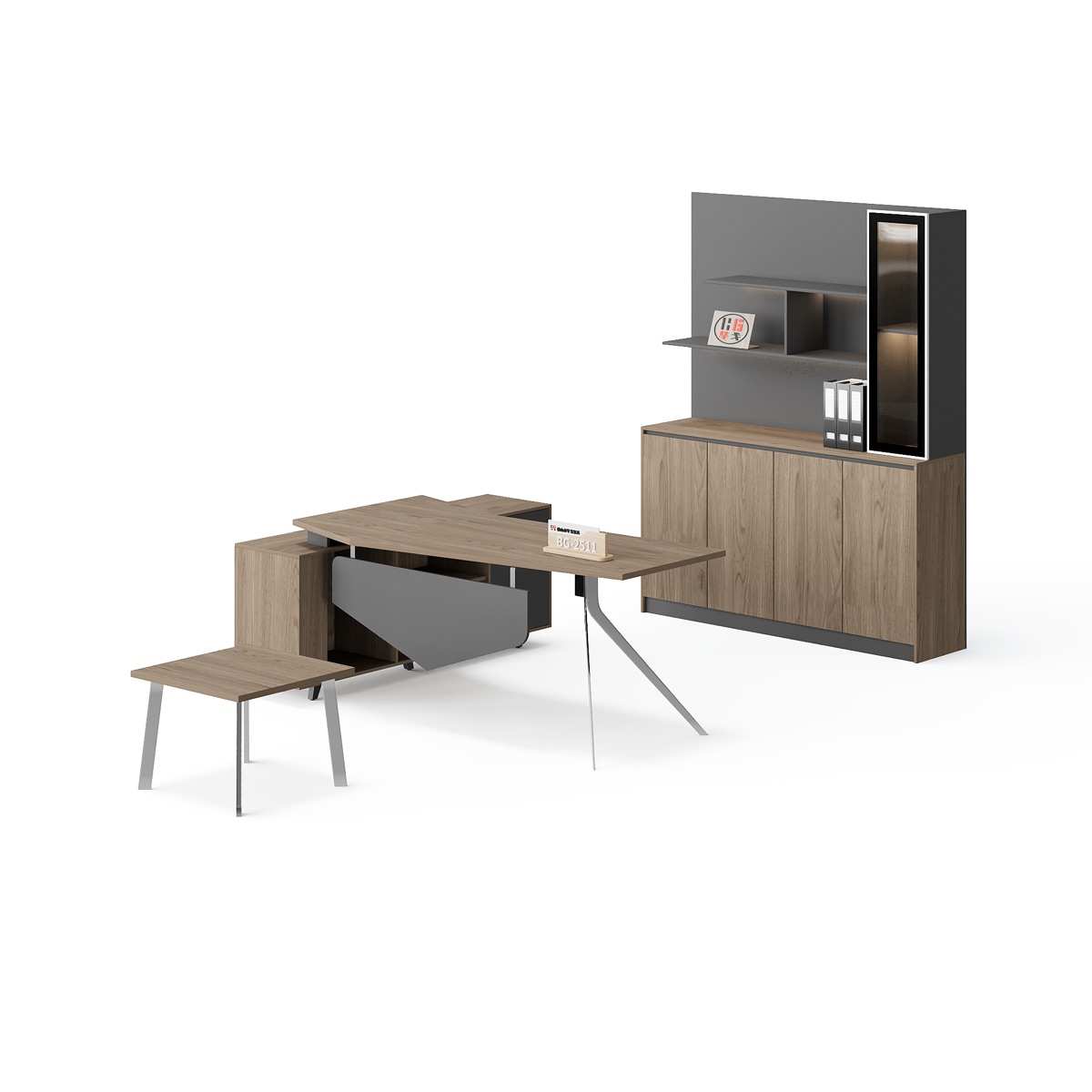 Meja Eksekutif L-Shape — detail fitur 1