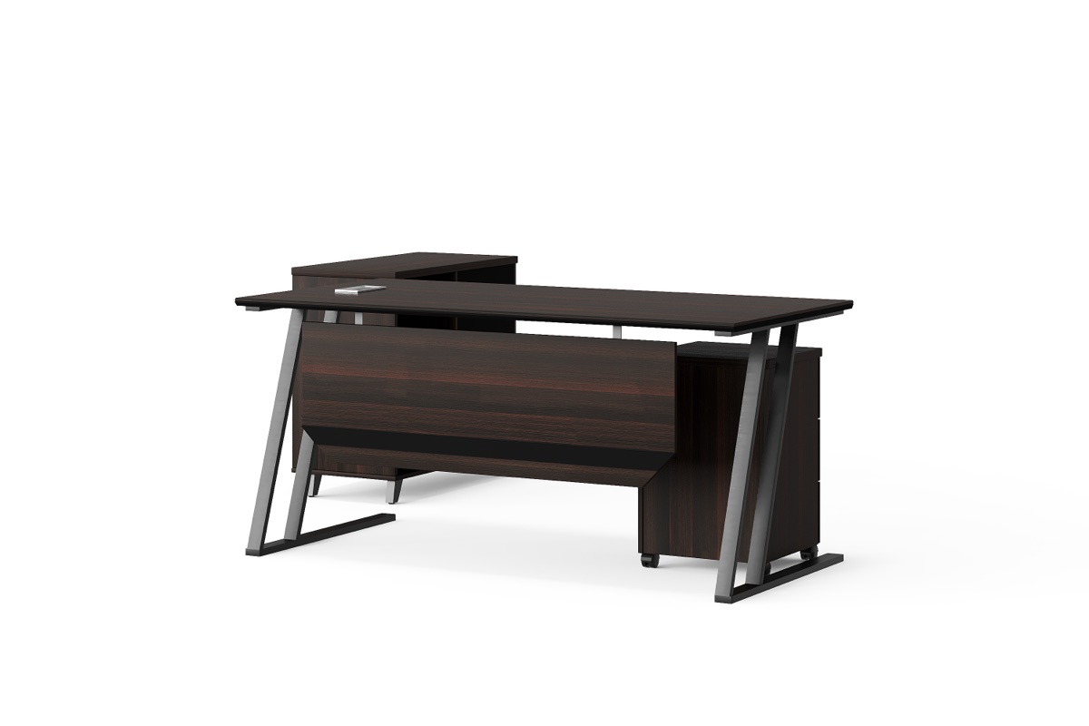 Meja Eksekutif Kayu Oak — detail fitur 2