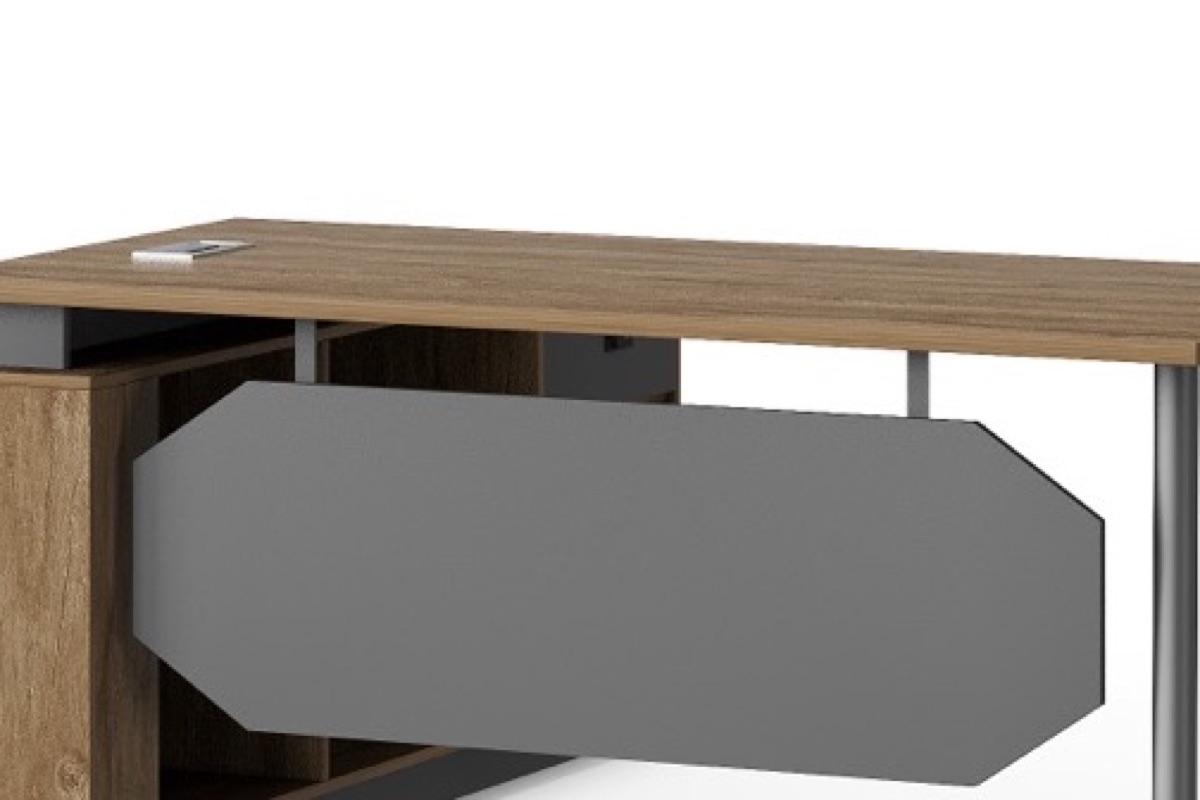 Executive Desk with Integrated Cabinet — feature detail 3