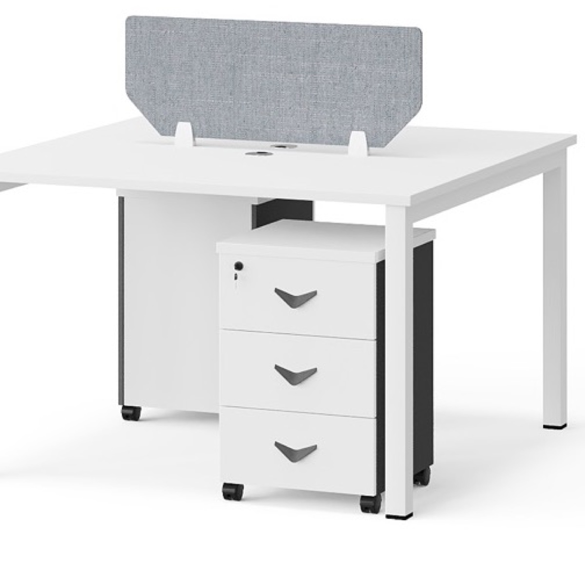 Workstation Kantor 2 Orang Partisi Kain — detail fitur 2