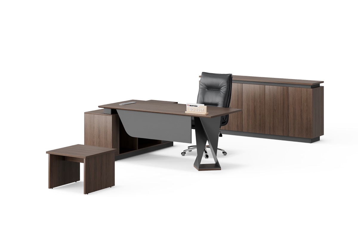 Meja Eksekutif L-Shape — detail fitur 2