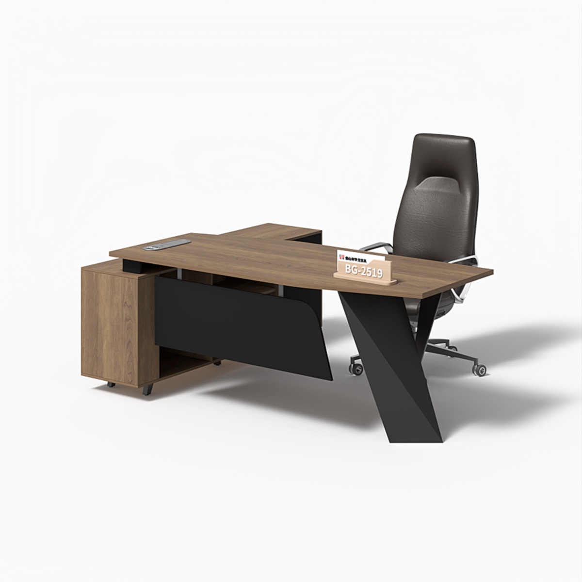 Meja Direktur L-Shape Modern — BG-2519
