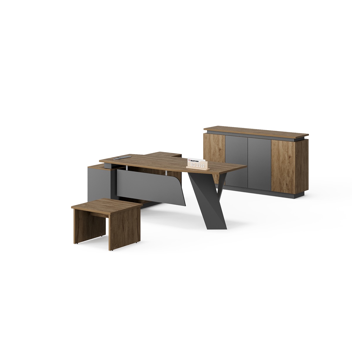 Meja Eksekutif L-Shape — BG-2519L-B4 — Foshan China office furniture manufacturer
