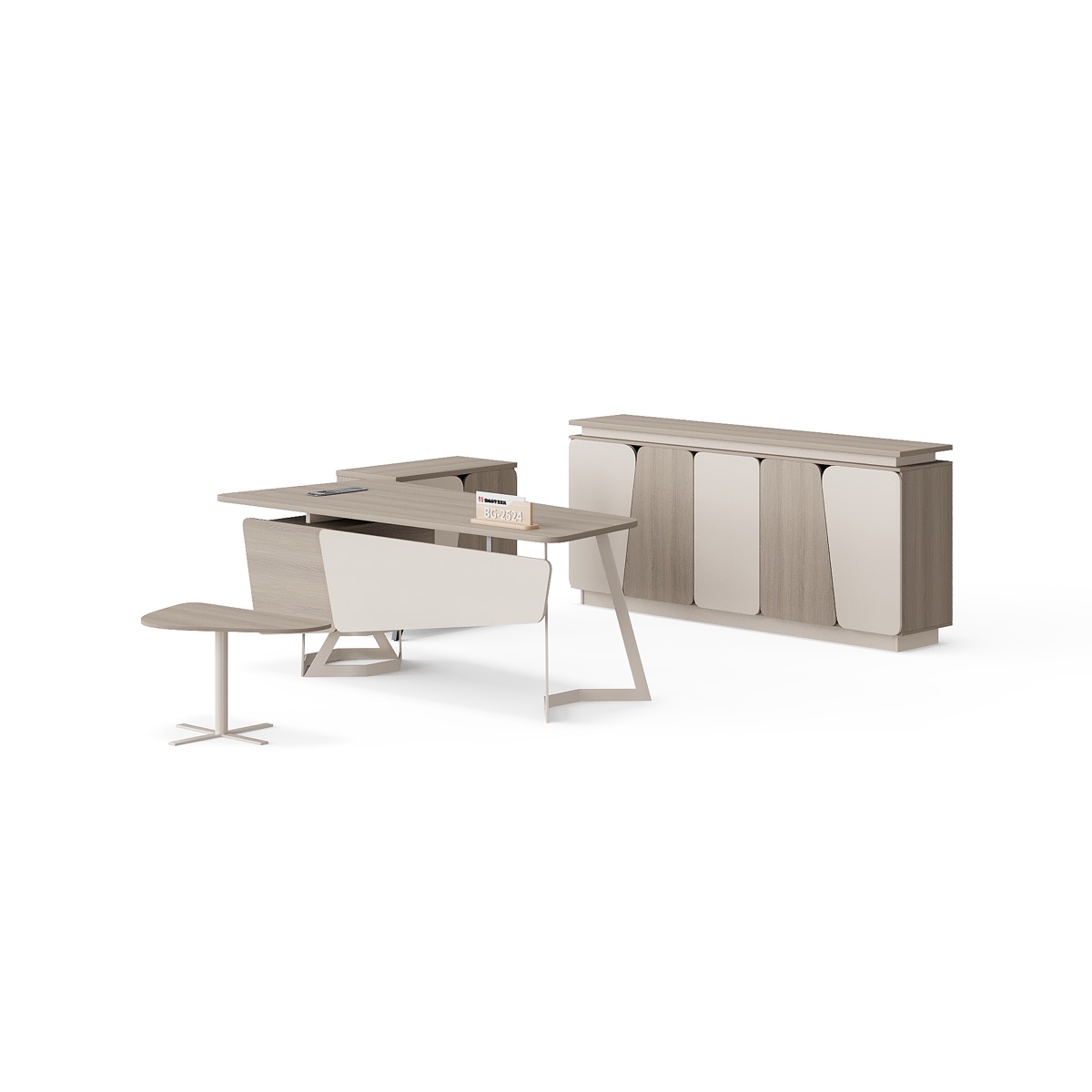 Meja Manajer + Credenza — BG-2524-G2 — BG Office Furniture