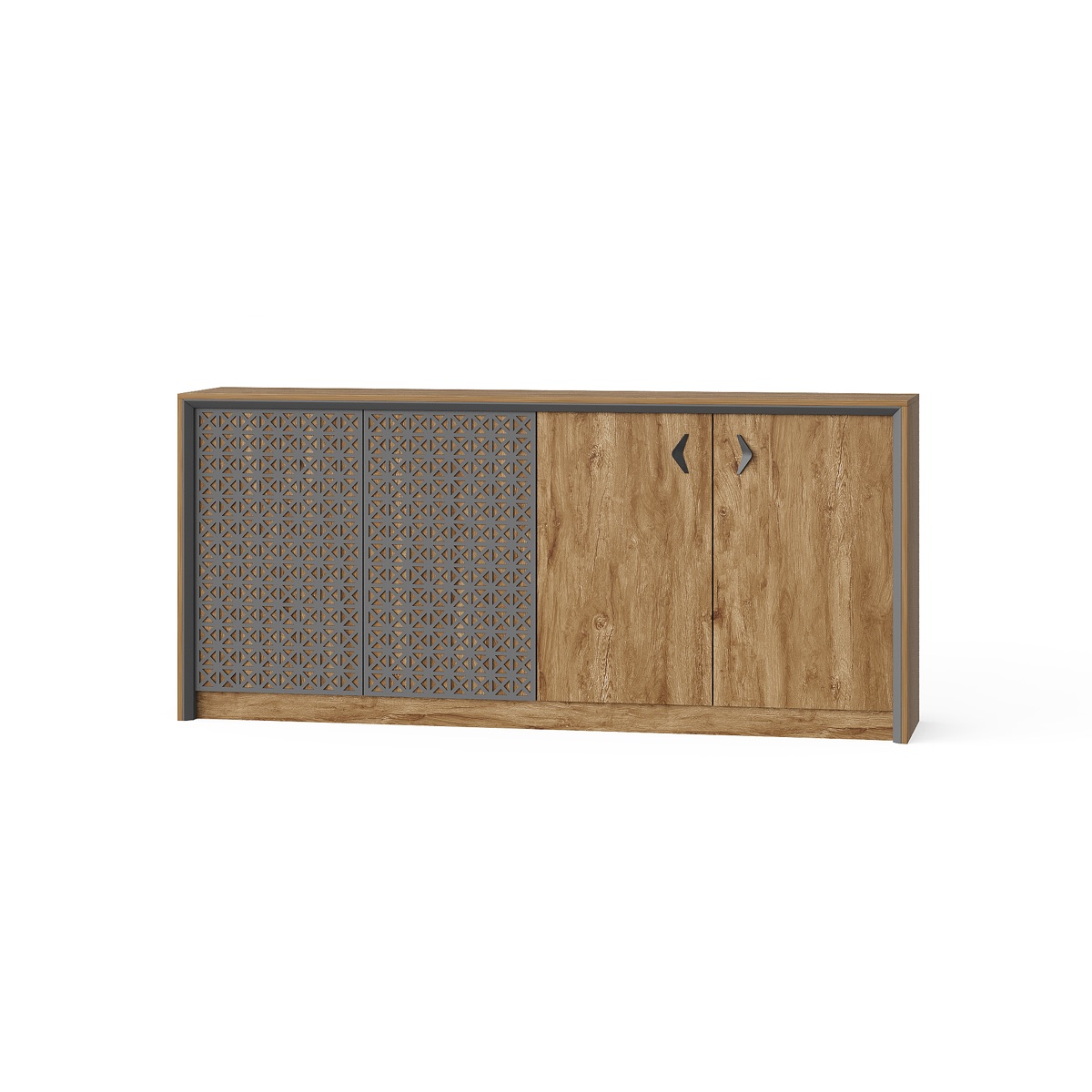 Kabinet Arsip Tiga Pintu Panel Perforasi — BG-2527B-B4