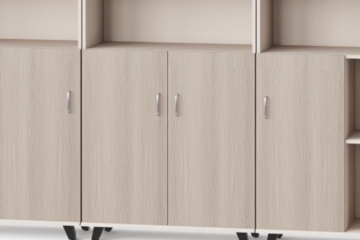 Kabinet Sisi Mobile Rak + Pintu — detail fitur 2