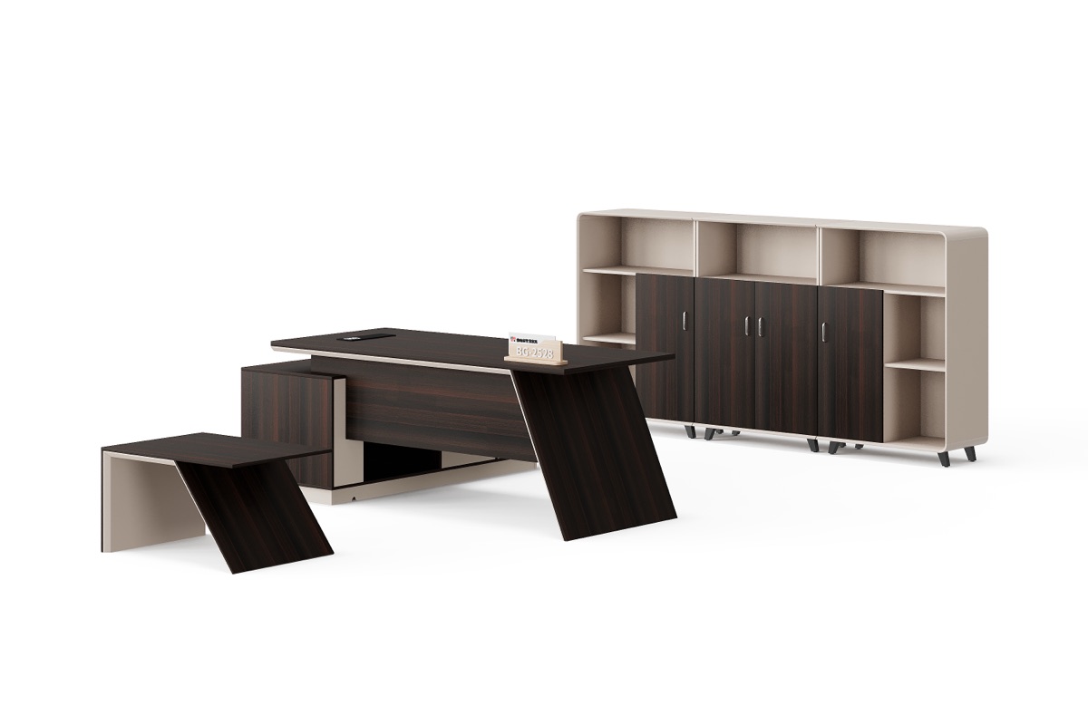 Meja Eksekutif L-Shape — BG-2528LA-B13 — Foshan China office furniture manufacturer
