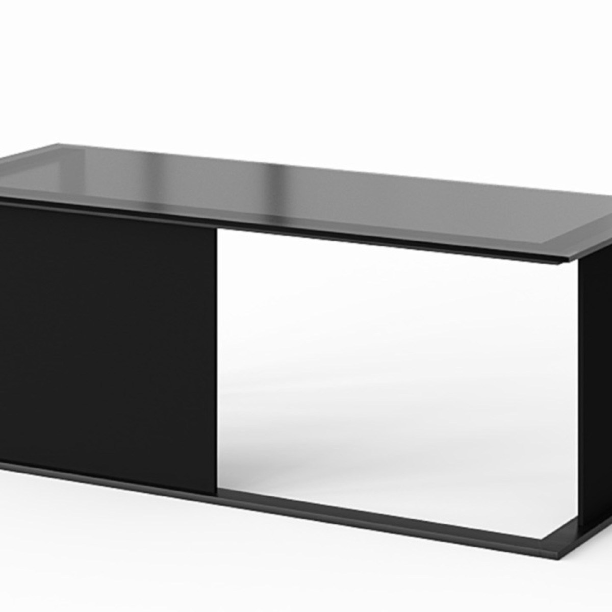 L-Shape Executive Desk with Side Cabinet — feature detail 1