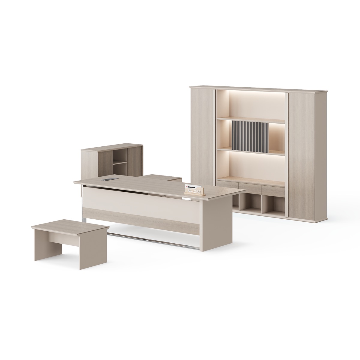 Meja Direktur L-Shape — detail fitur 3