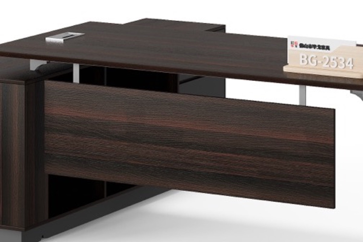 Meja Manager L-Shape Kantor — detail fitur 2