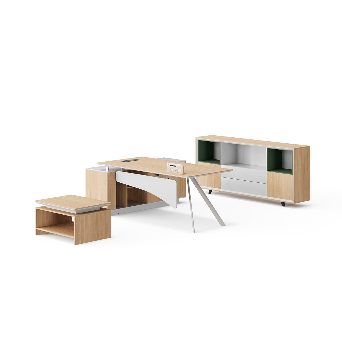 Meja Eksekutif L-Shape — detail fitur 2