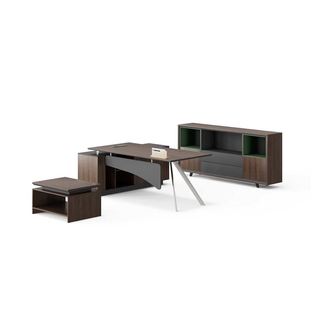 Meja Eksekutif L-Shape — detail fitur 3