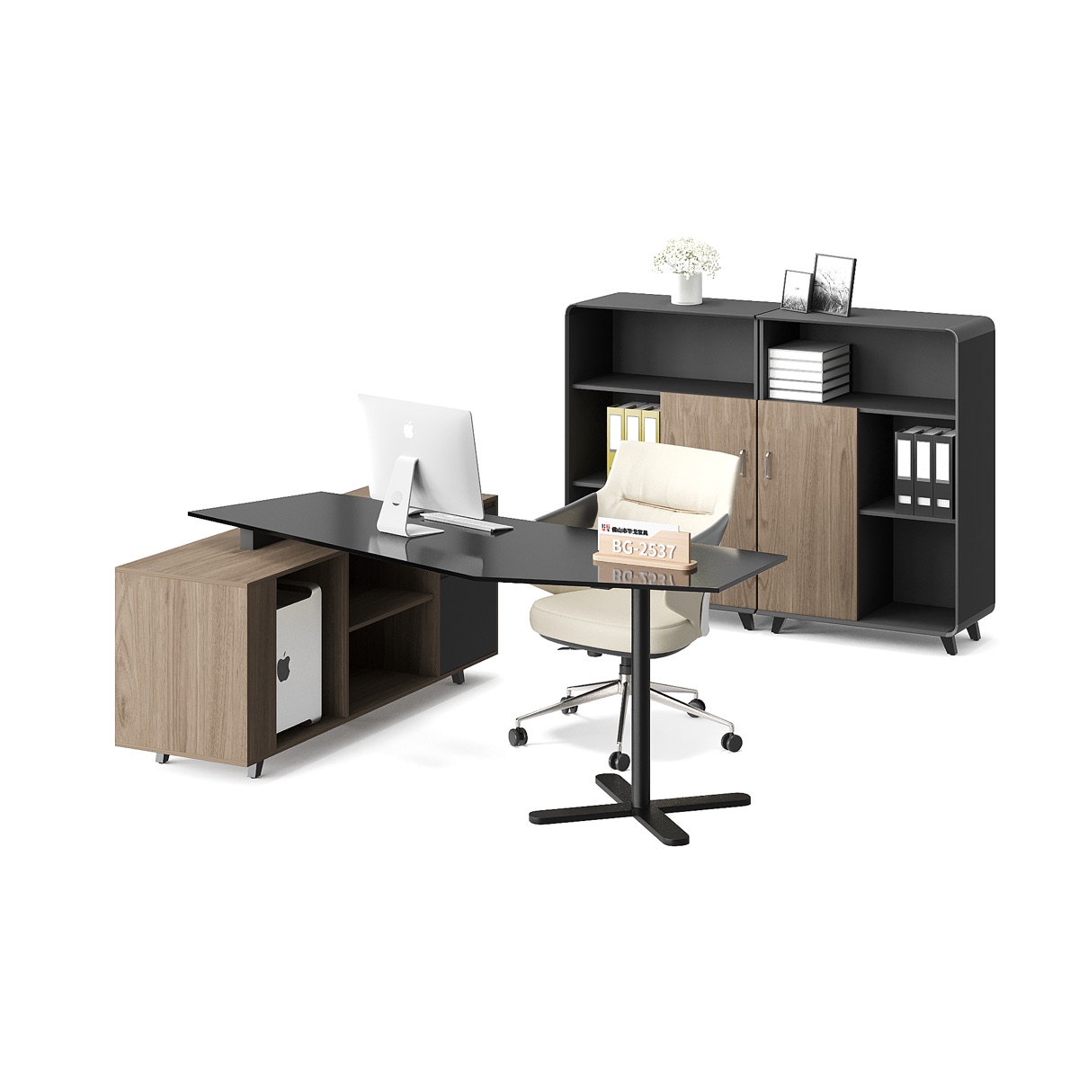 Meja Eksekutif L-Shape — detail fitur 1