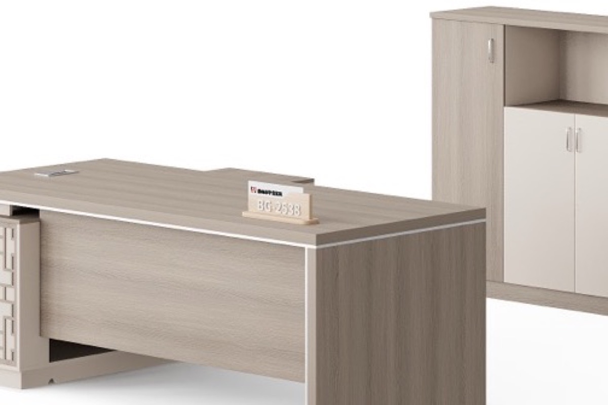 Meja Eksekutif L-Shape Premium — detail fitur 2