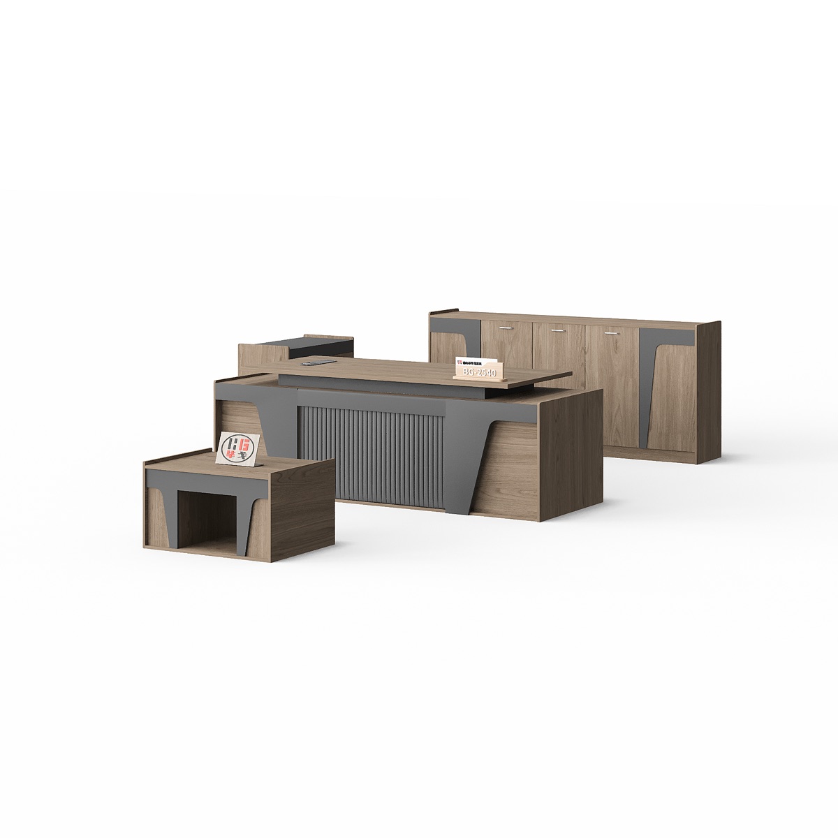 Meja Resepsionis Set — BG-2540ALL-B12 — BG Office Furniture