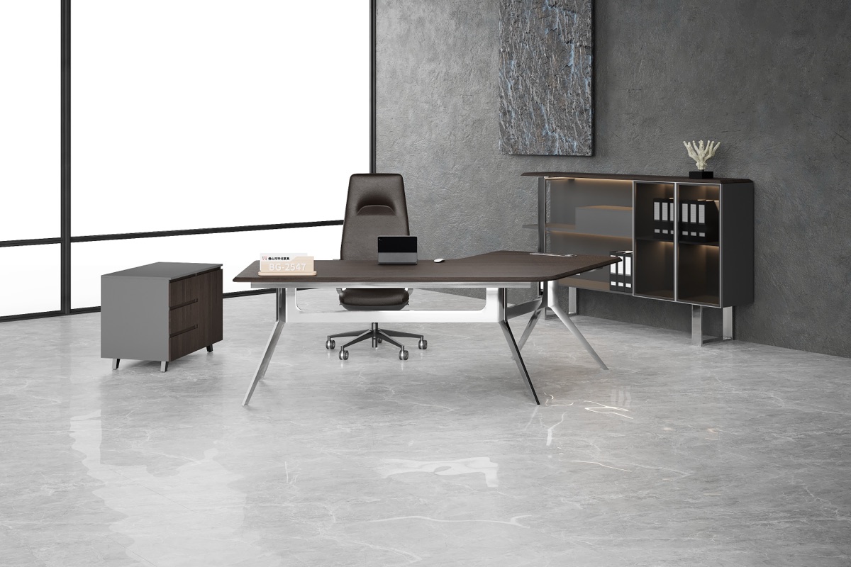 2400 mm Executive Desk Set with Cabinet — feature detail 2