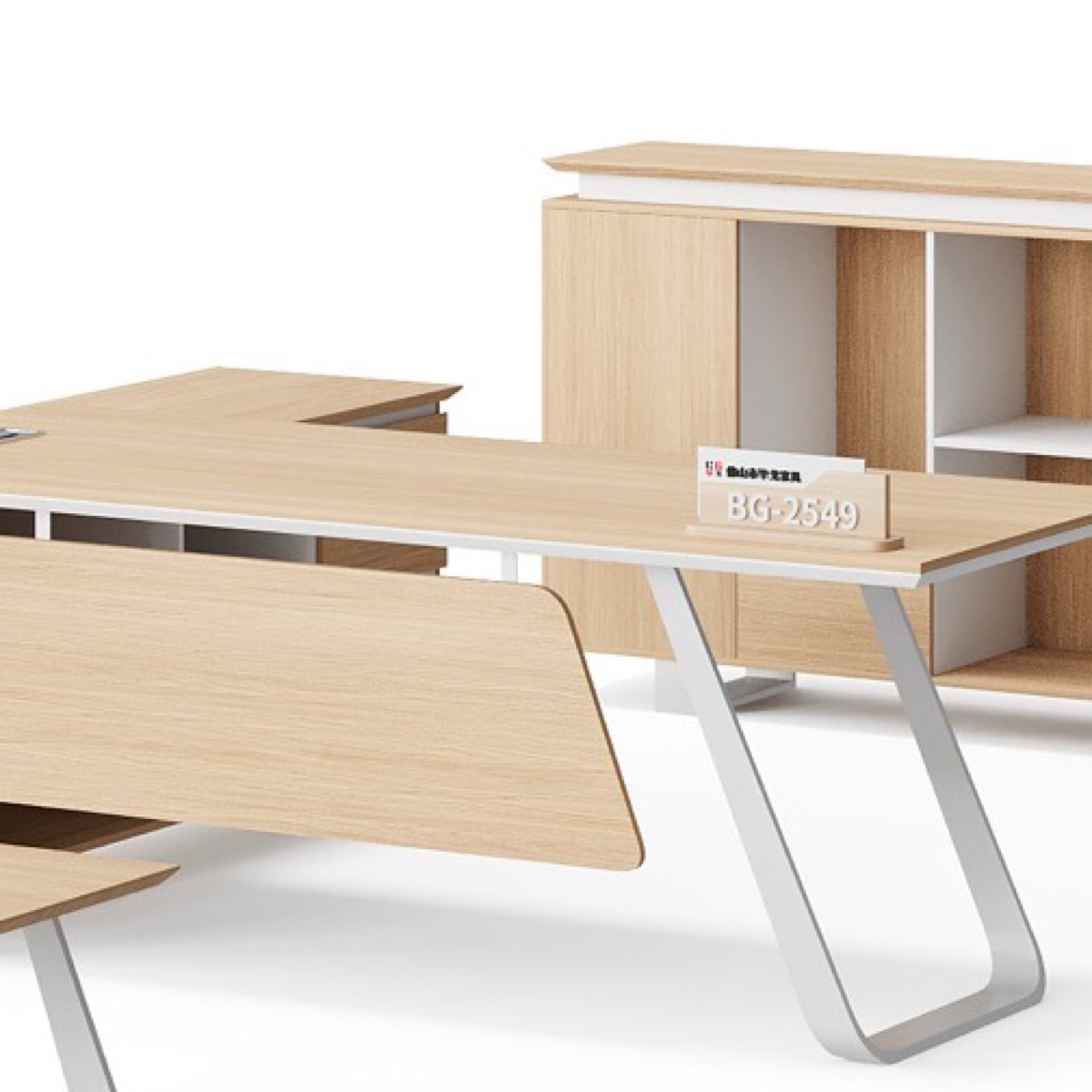 Meja Eksekutif L-Shape — detail fitur 2