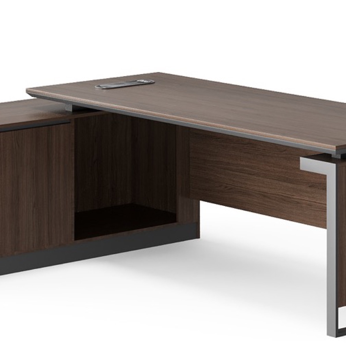 L-Shape Director Desk + Return Cabinet — feature detail 2
