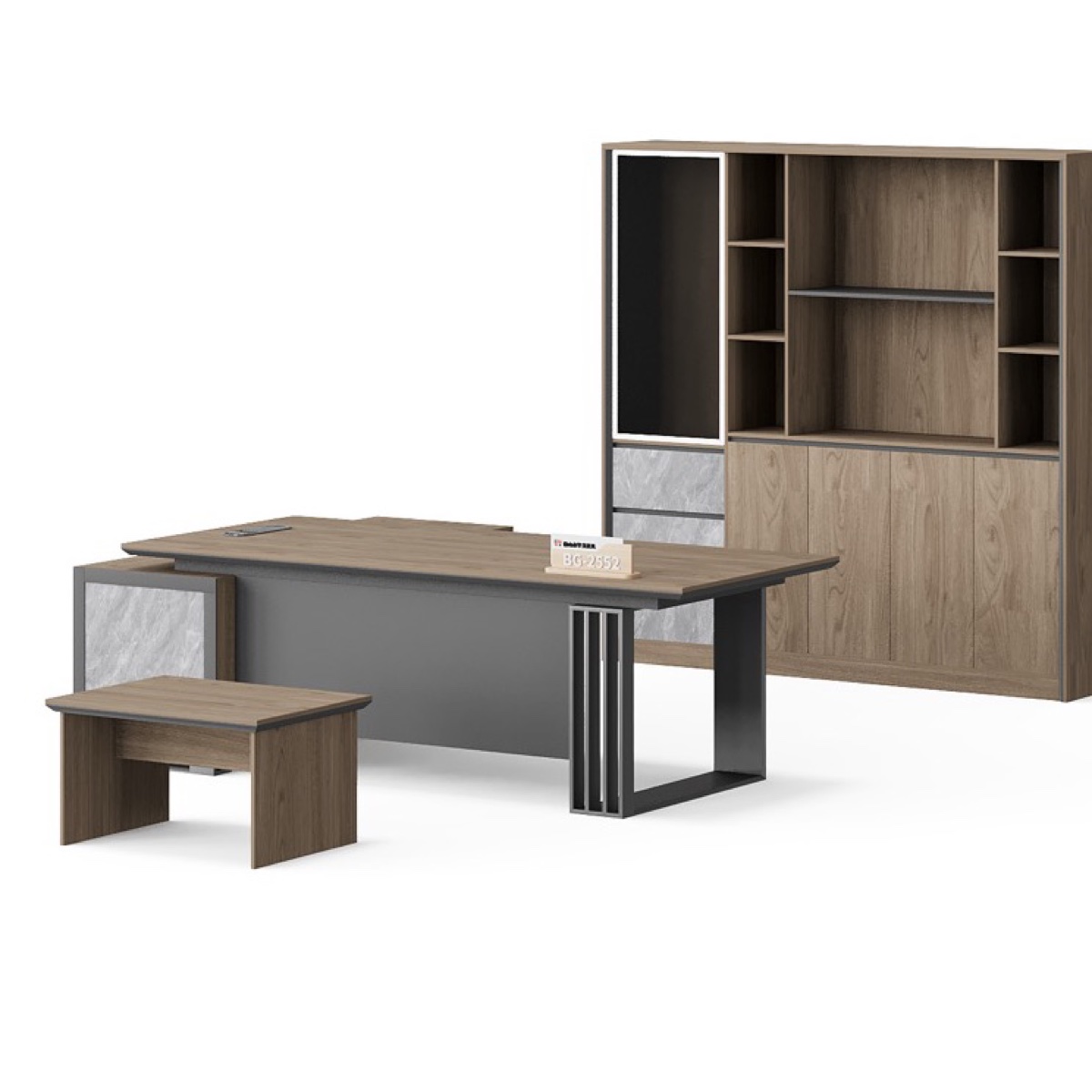 Meja Direktur L-Shape — detail fitur 1