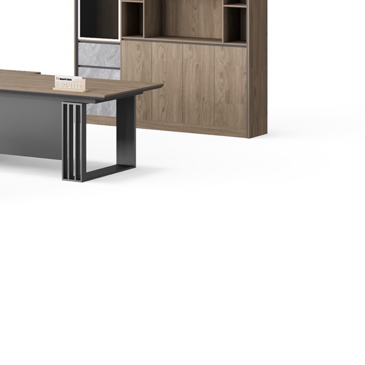 Meja Direktur L-Shape — detail fitur 2