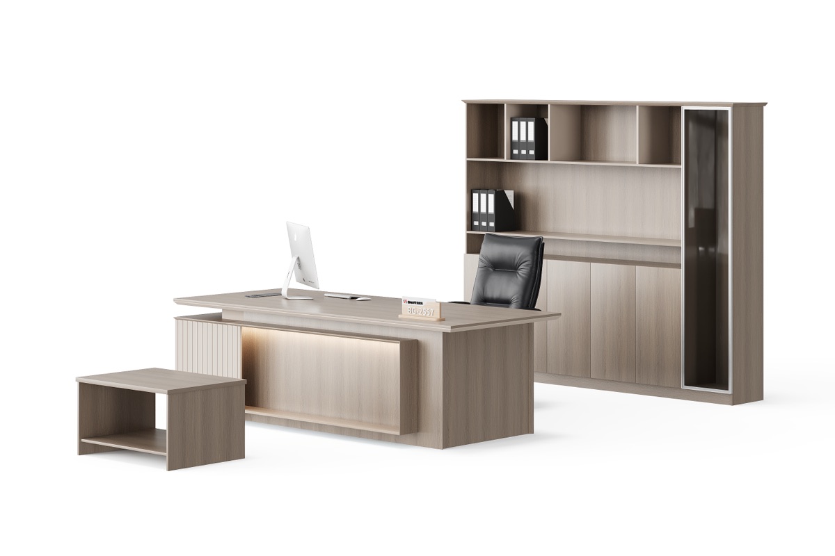 Meja Kerja Direktur L-Shape — detail fitur 3