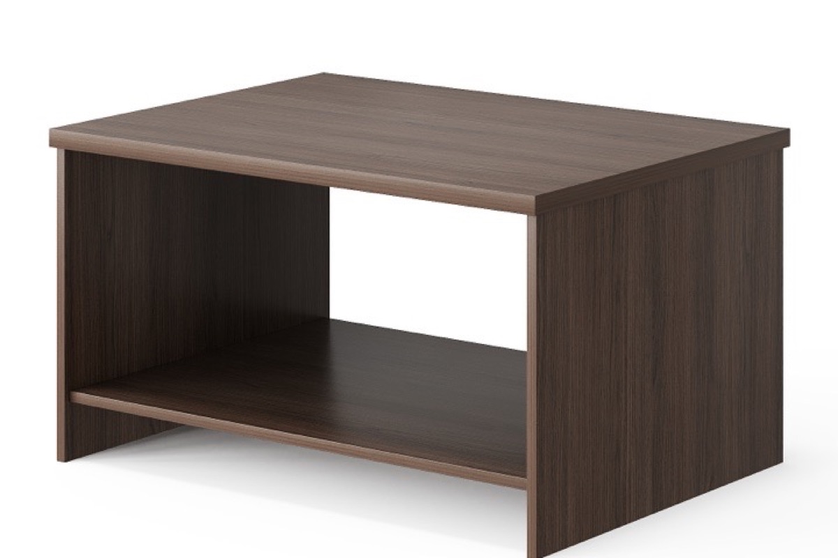 Square Coffee Table with Lower Shelf — feature detail 1
