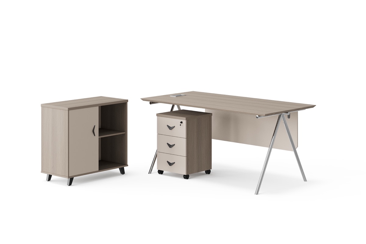 Director L-Desk with Privacy Panel — feature detail 1