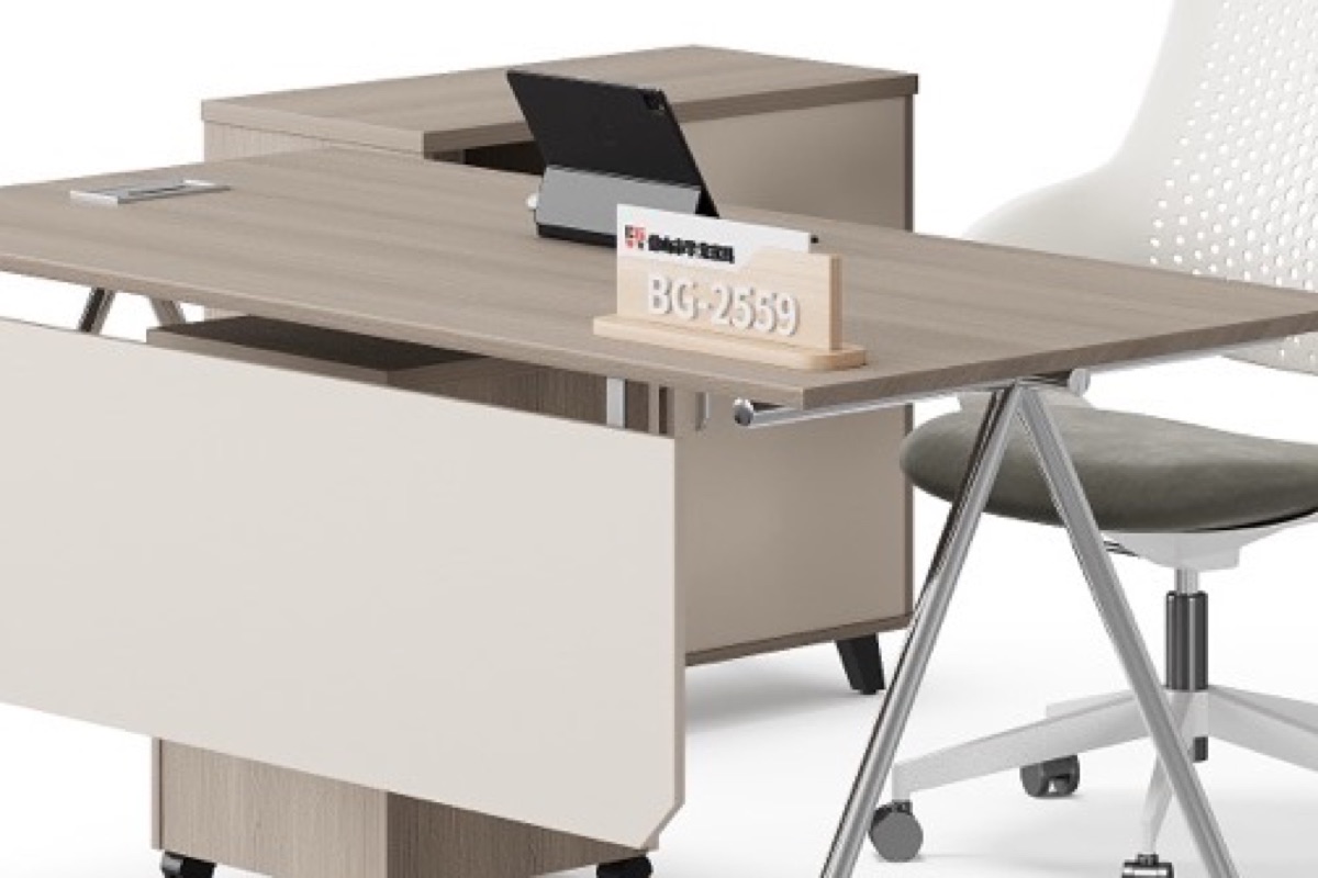 Director L-Desk with Privacy Panel — feature detail 2