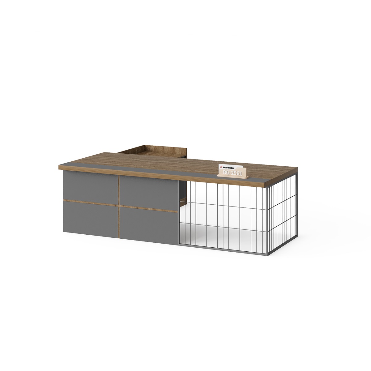 Meja Eksekutif L-Shape — detail fitur 2