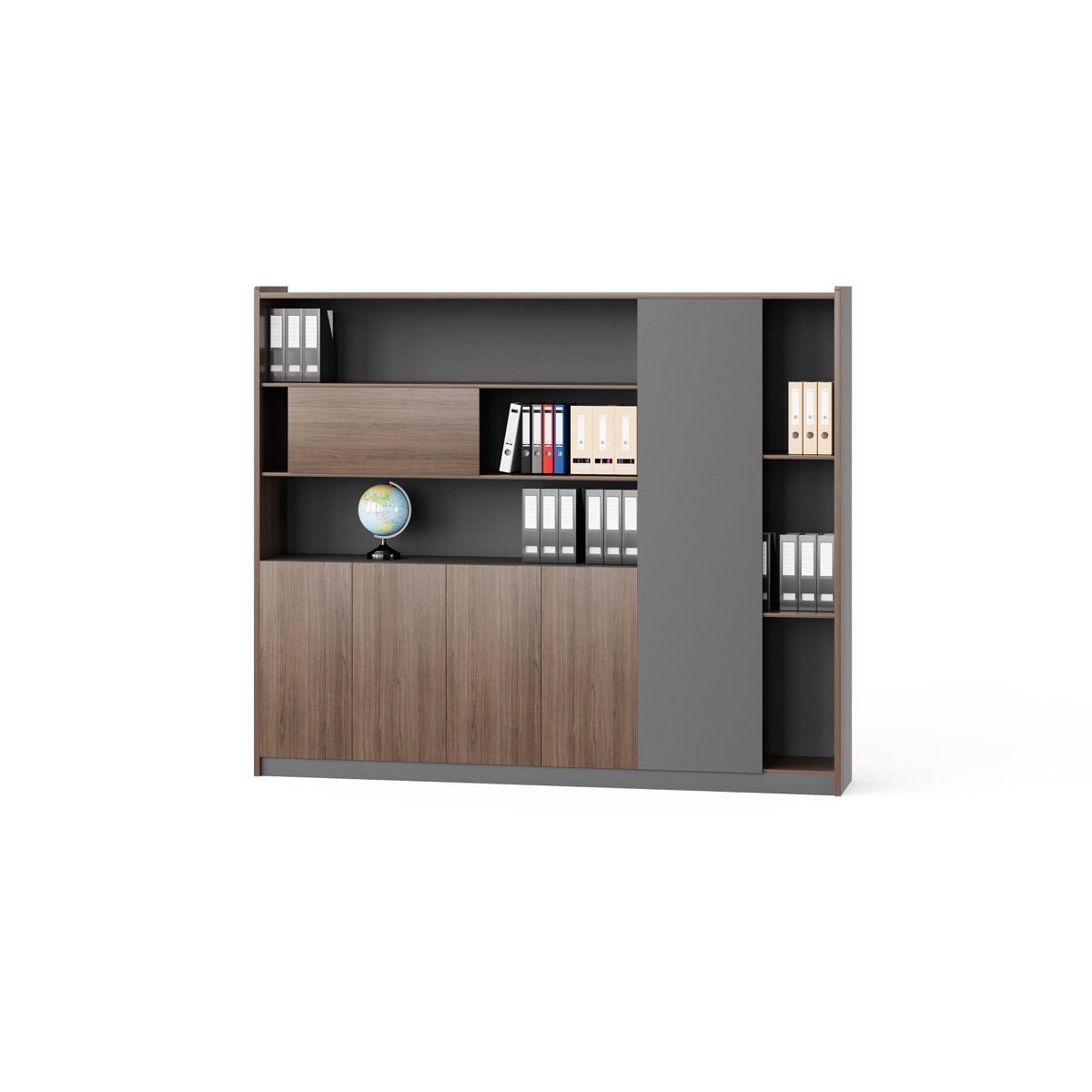 Lemari Arsip 2 Pintu — BG-2566B24-G17 — BG Office Furniture