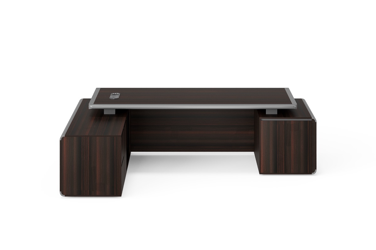 Meja Direktur L-Shape Kantor — detail fitur 2