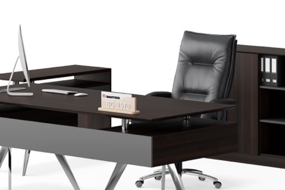 Meja Eksekutif Lurus + Kabinet — detail fitur 2