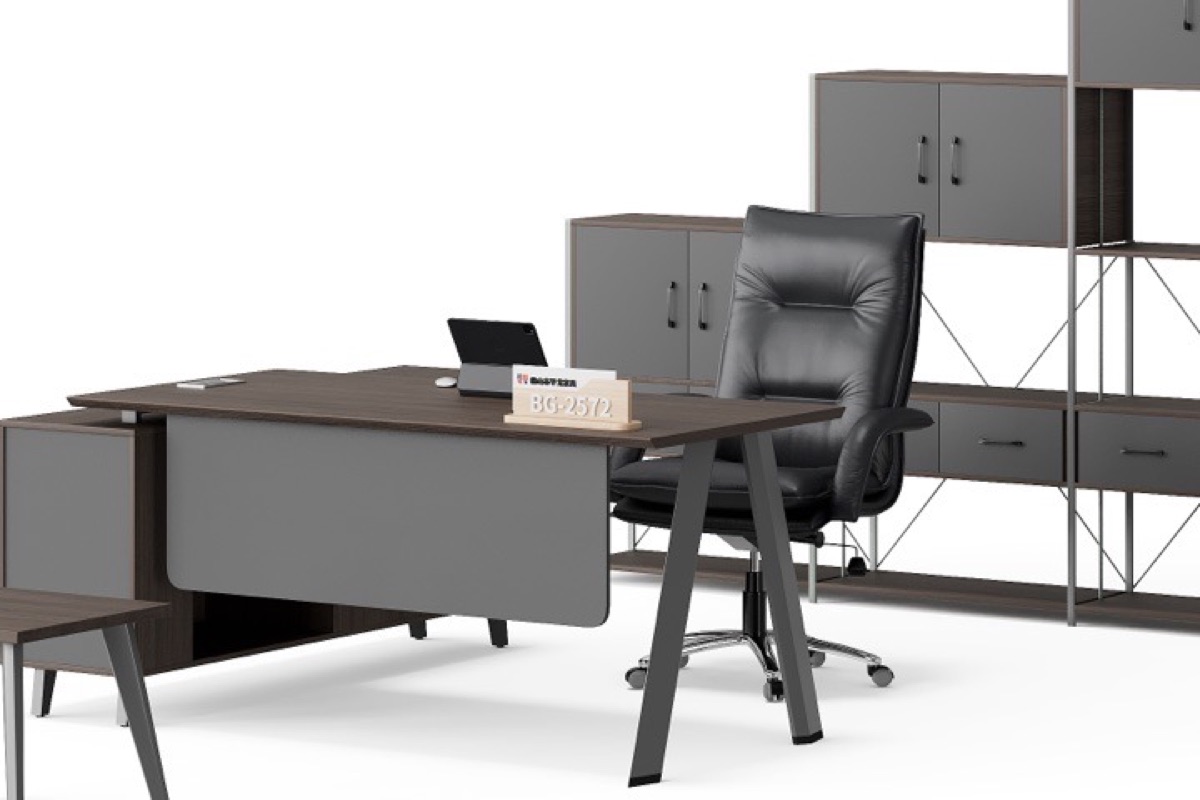 Director Desk + Storage Tower Set — feature detail 1