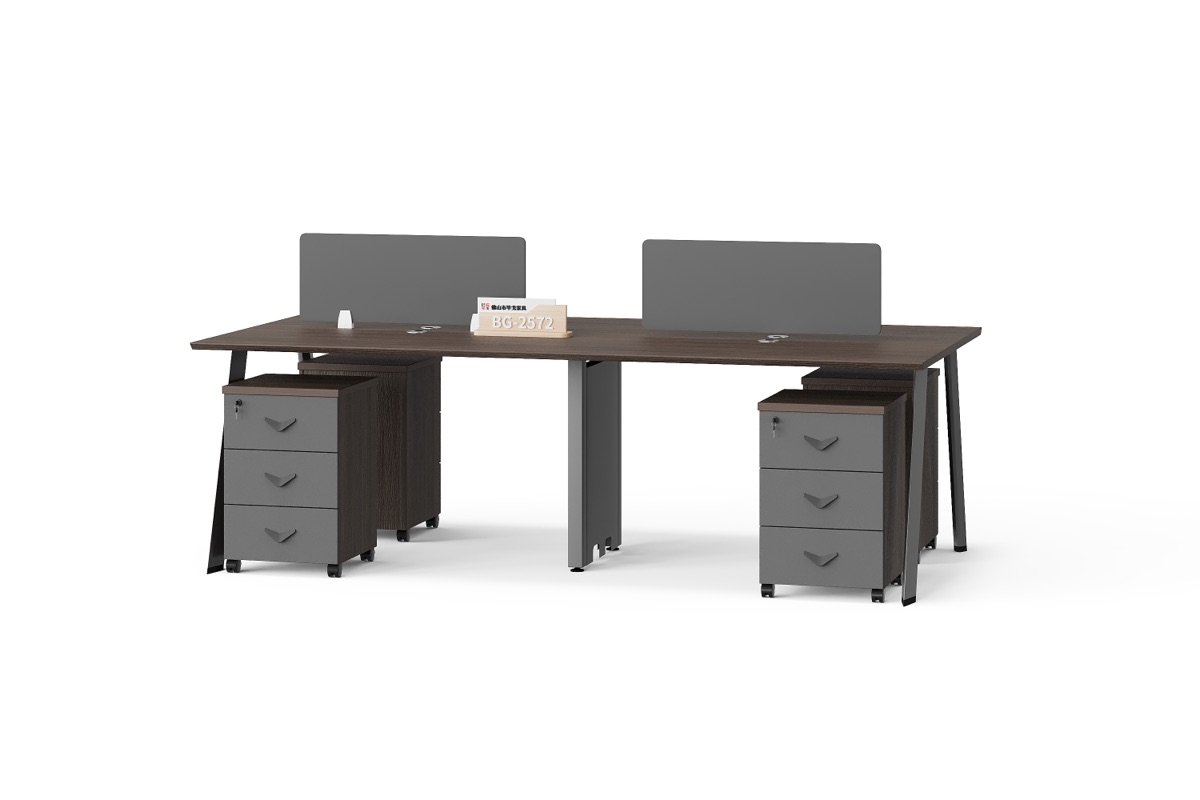 Workstation Bench 4 Stasiun + Partisi — BG-2572W4