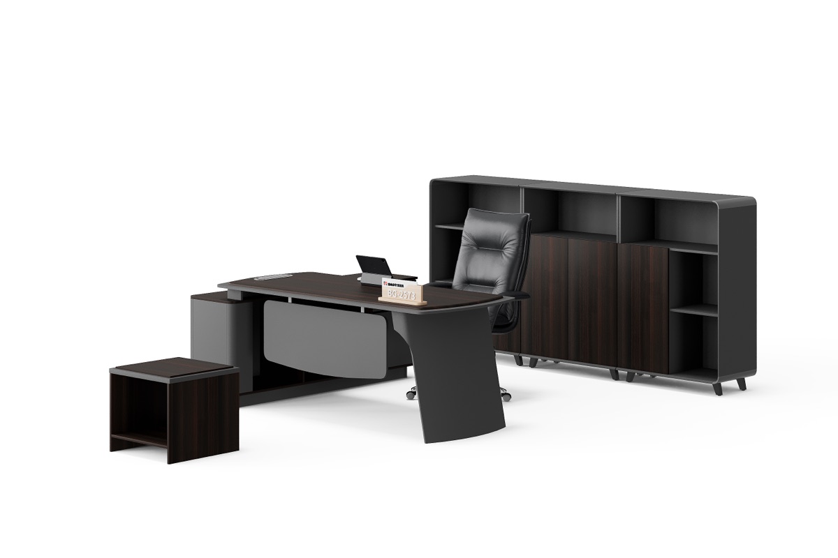 Meja Direktur L-Shape + Kabinet — detail fitur 3