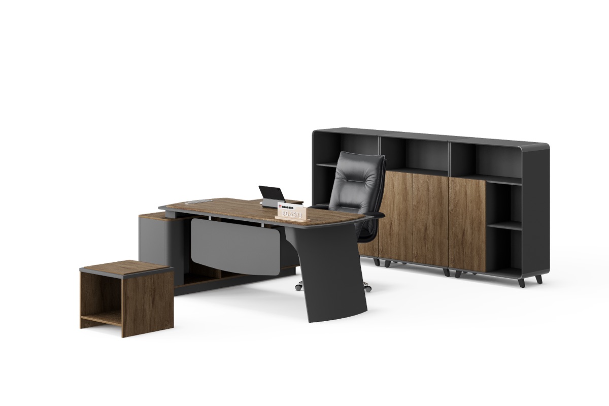 Meja Direktur L-Shape + Kabinet — detail fitur 6